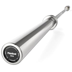 Haltère olympique 15kg/20kg Multi-usage Homme Femme Haltère Haltérophilie Haltérophilie Barre Haltère 5 Pouces Haltère pour Squat, Bench Press, Deadlift