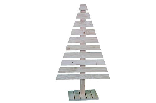 Palets Talavera sl ARBOL DE Navidad/Pino DE Navidad DE Madera Maciza DE Pino AL Natural (150cm X 90cm)