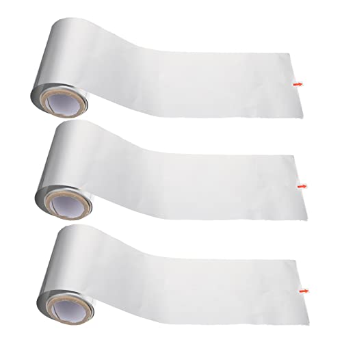 Didiseaon 3 Rolls Heavy Duty Salon 50m Aluminum Foil Sheets for Hair Highlighting No Scissors Needed
