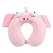 N/X Nueva Almohada de Espuma de Memoria Animal de Dibujos Animados Lindo Almohada de Viaje en Forma de U Almohadas de Vuelo de Aire del Coche Soporte para el Cuello Reposacabezas