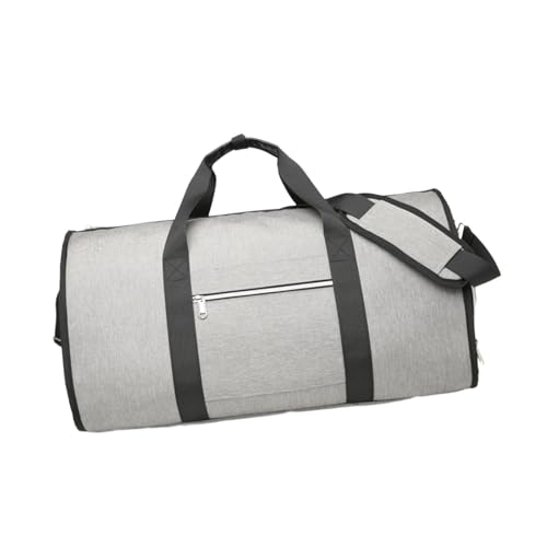 Yiju Garment Duffel Bag Business Travel Bag Suit Bag Travel Garment Bag for Holiday Outdoor, Light Gray2