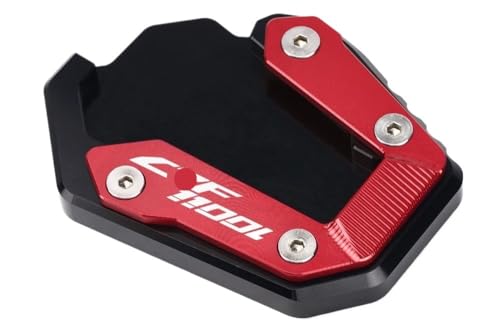 Plaque agrandissement béquille CRF1100L Africa Twin Adv DCT anti-chute moto CNC rouge