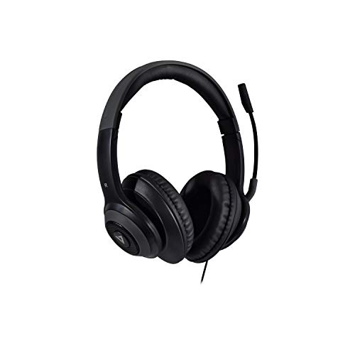 V7 Premium Over-Ear Stereo Headset, Boom Mic, PC, Mac, Tablets, Laptop Computer, Gaming, Video Conferencing, 3.5mm, USB