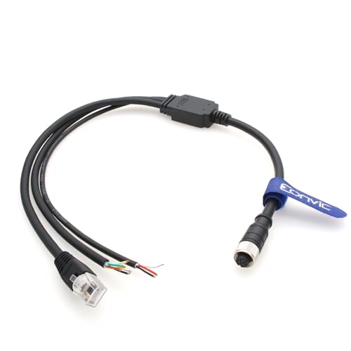 Prise aéronautique M12 12 broches femelle câble LiDAR DJI Livox Mid-360 transfert données signal 50cm