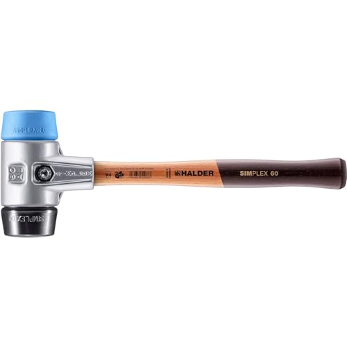 Halder 3112060 Simplex TPE-Soft/Rubber Soft-Face Mallet, Multi-Colour, 60 mm