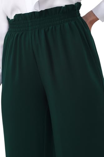 Image of Van Heusen Women's Relaxed Fit High Rise Relaxed Formal Elastic Waist Paperbag Pants