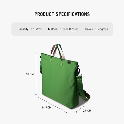 Image of DailyObjects Pivot Top Handle Tote Bag for Girls and Women|Fits 13 /14 inch Laptop /Macbook Pro /Air|Lightweight| Stylish Bag| For Office /Daily Use /Travel|Organisational Pocket|Ladies Shoulder Bag