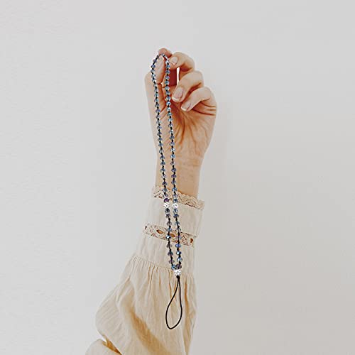 Abaodam Alça criativa para pendurar telefone requintada corrente de cristal feita à mão para telefon