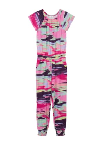 s.Oliver Junior Girls 2130489 Overall mit Allover Print, rosa 44A3, 134