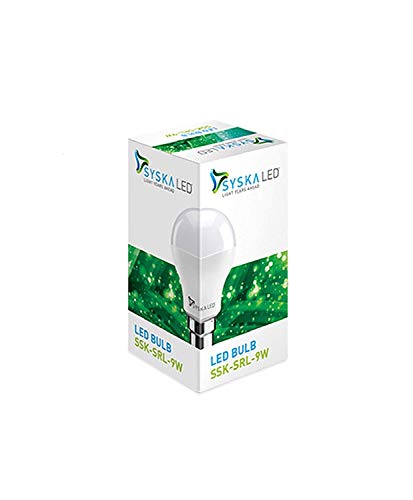 Image of SYSKA 9W LED White Bulb, Pack of 4, (SSK-SRL-9W /2019)