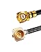 POBADY 2PCS U.F.L1 Male to U.F.L1 Female Cable 8