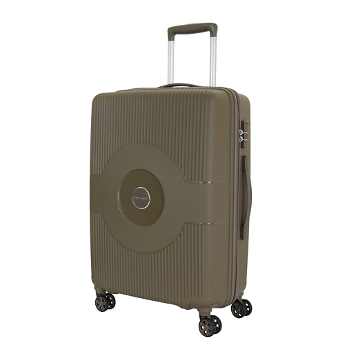 Polypropylene KAM Double 8 Spinner Wheels Hard Shell Suitcase Might DW SP79CM MIL.OLV,Olive,Large