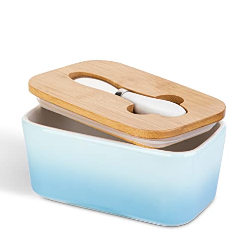 Butterdose Porzellan, Henten Home Butterschale mit Deckel und...