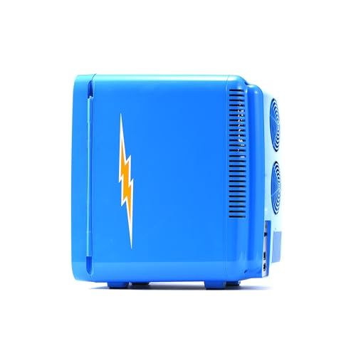 Image of Ukonic NFL Los Angeles Chargers 15-Can Mini Fridge 10L - AC /DC Powered, Official Team Colors & Logo, Portable Cooler for Tailgates, Home, Office, or Car