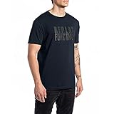 replay herren schuhe 30/1 COTTON JERSEY Replay Herren M6287 T-Shirt, 085 Blue, S