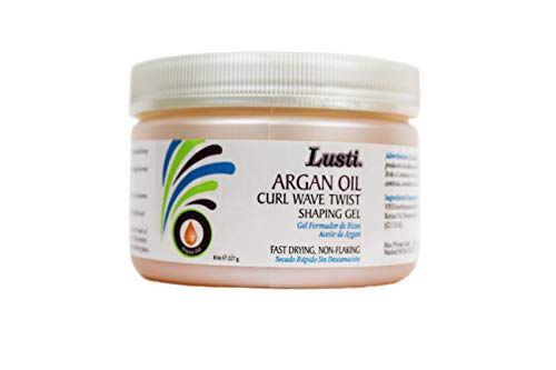 Gel coiffant cheveux bouclés argan Lusti Naturals shaping gel twist wave 3 pack
