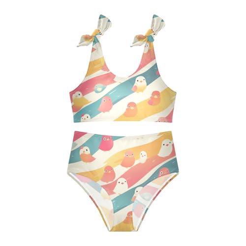 KLL Bird Paradise Girls Two Piece Bikini Sets Beach Swimsuit Swimming Suits Adjustable Strap3