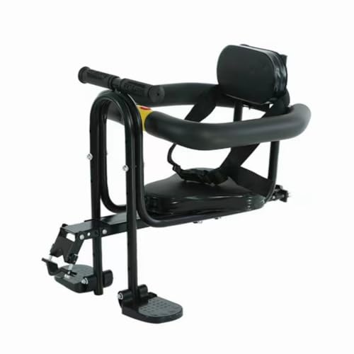 Deronder 自転車用チャイルドシート、自転車の前/後部チャイルドシート、子供のせ、足置き場付き、握りやすいアームレスト、軽量、簡単なインストール、キッズ 幼児用 最大25KG耐荷重 (ソフトシート)