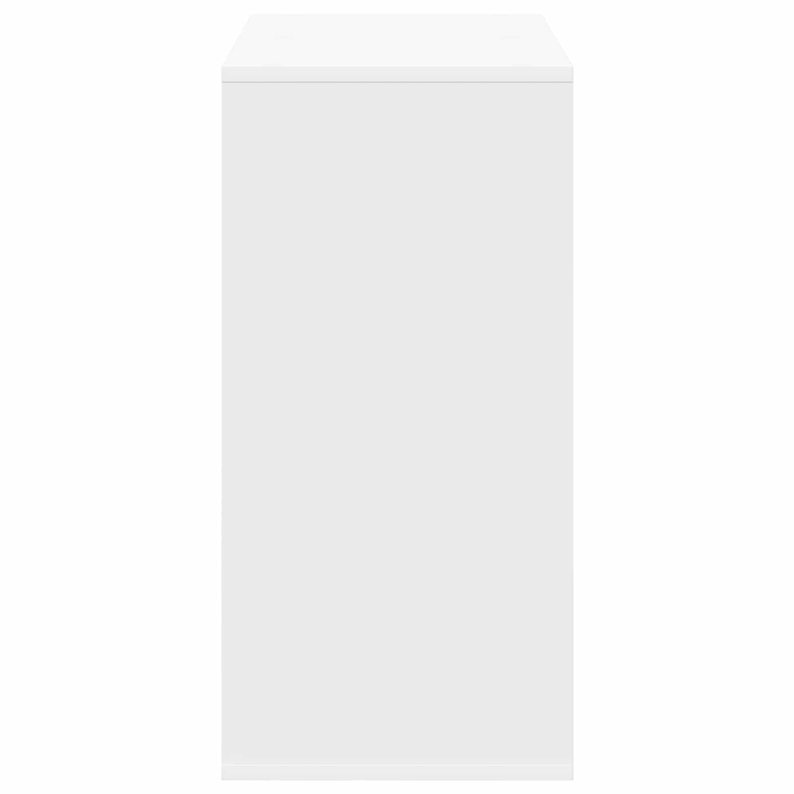 Credenza bianca 68,5 x 32 x 67 cm con 4 cassetti, per soggiorno, sala da pranzo, ufficio, moderna, salvaspazio, scaffale, organizer