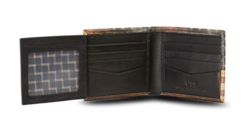 United Streets Of Art MW-PN01 American Flag Wallet - Bifold Trifold Artisan Leather Wallets thumb #4