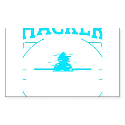 CafePress Cybersecurity Computer Hacking Ethical Hac Sticker Rectangle Bumper Sticker Car Decal
