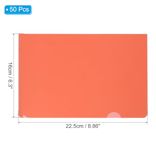 Pochette plastique A5 format L rouge transparente pour trier les petits documents - 2