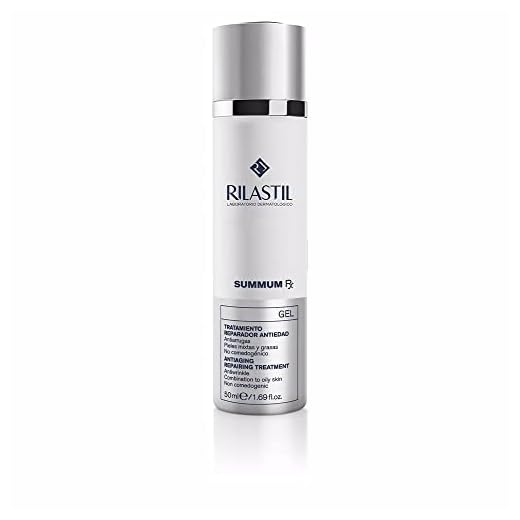 Rilastil - Summum Rx Gel Tratamiento Reparador Antiedad con Ácido Fólico, Ácido Hialurónico y Mandélico, Para Pieles Mixtas-Grasas 50 ml