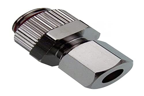 Koolance Compression Fitting fĂĽr Kupfer Tubes, OD 06 mm zu G 1/4 Zoll BSPP- Silber