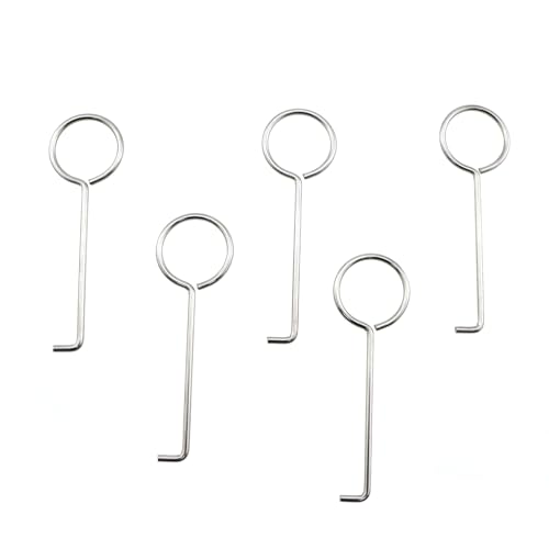 Llaves para elevar rejilla de drenaje de acero inoxidable 5 piezas miniatura 3