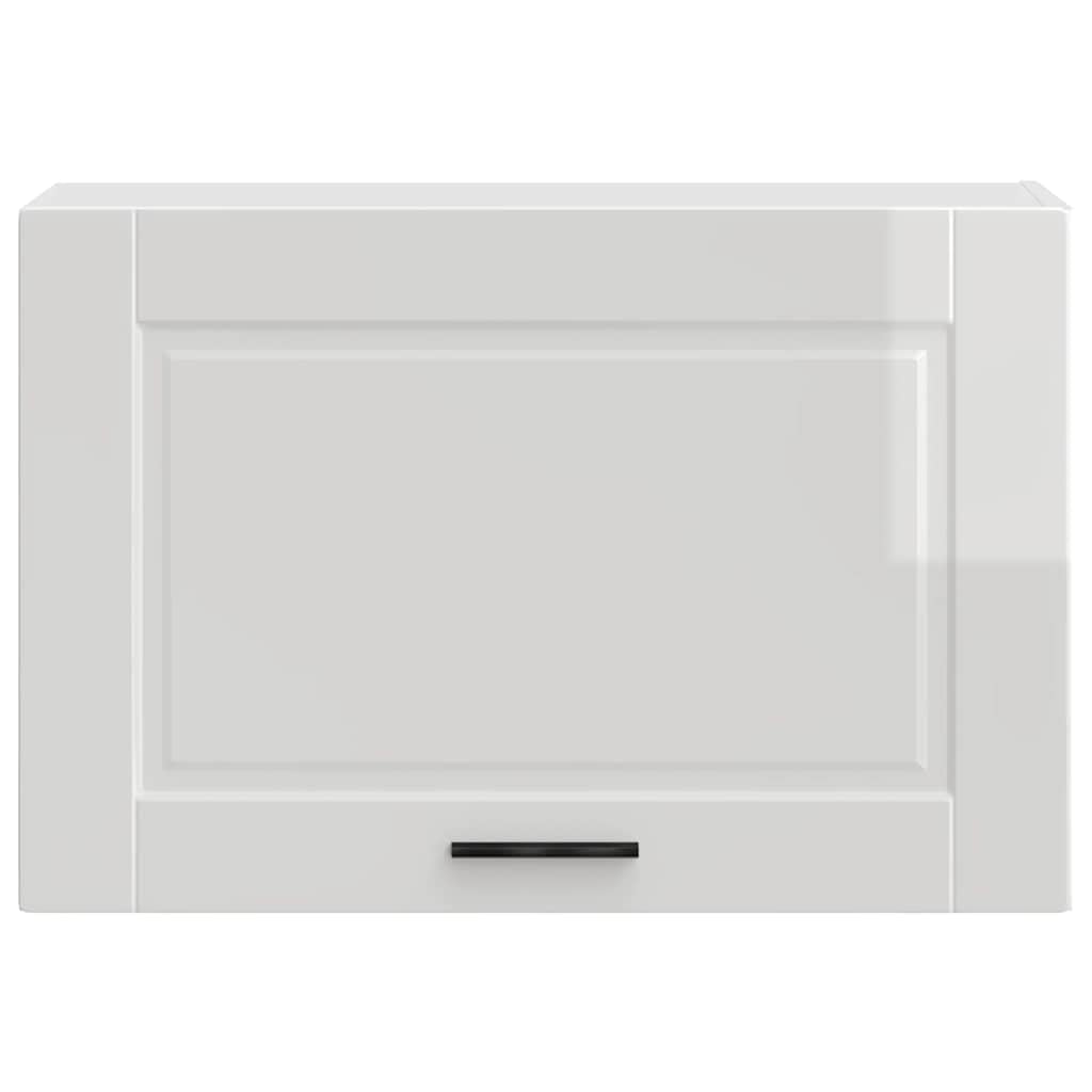 vidaXL Armario Pared Cocina Porto Madera ingeniería Blanca Alto Brillo, Unidad de Pared de Cocina, gabinete para Pared de Cocina, gabinetes de Pared con Puertas