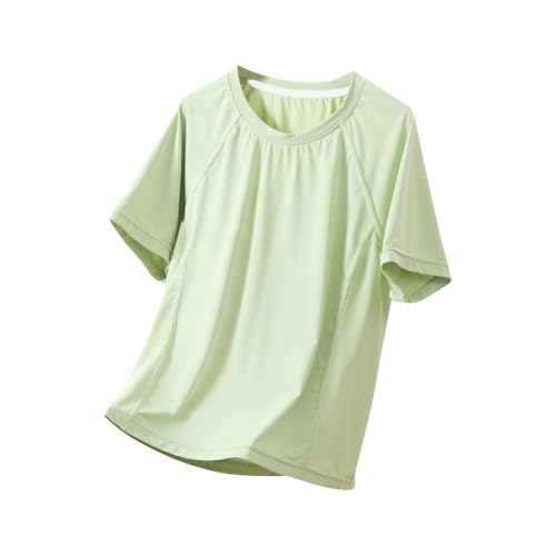 Girls Boys Summer T-Shirts Short Sleeve Kids Ice Silk Breathable Workout Running Tops Casual Quick Dry Athletic Tops