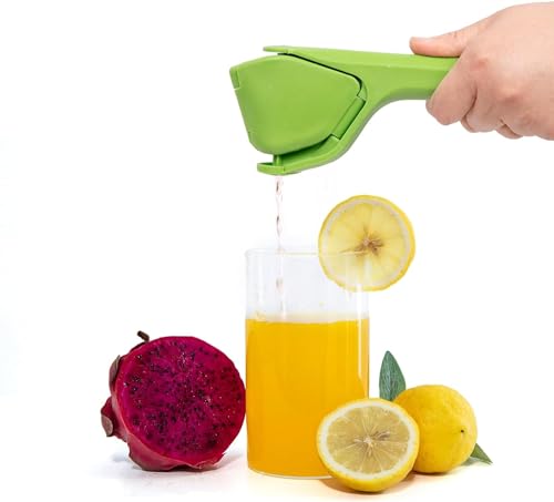 Image of WOODONICK Lemon Squeezer Citrus Juicer Citrus Squeezer That Folds Flat For Space-Saving Storage, Manual Lime squeezer Lemon Juicer Enhanced Leverage to Reduce Effort (Green)