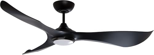 Maxim Lighting 88755WTBK Keanu - Outdoor Ceiling Fan with Light Kit-14 Inch Tall and 56 Inch Wide, Finish Color: White/Black