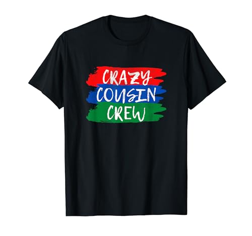 Retro Crazy Cousin Crew abbina Family Cousin Squad Maglietta