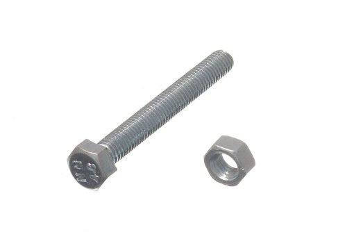 Boulons hexagonaux M5 40 mm zingués grade 4.8 en lot de 500 pièces pour vos fixations
