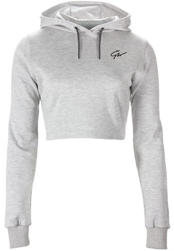 Pixley Crop Top Hoodie - Gray - M