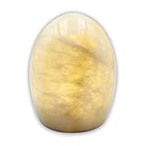 Lámpara de mesa táctil de jade mármol, lámparas de mesita de noche para sala de estar, 3 niveles de brillo, luz nocturna LED para oficina, patio, camping, restaurante, hogar (jade melocotón)