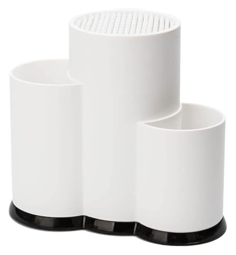 YHDMBBSHNB Bloque para Cuchillos, Soporte Cuchillos Cocina, Portaherramientas de plástico Multifuncional Soporte for Cuchillos Almacenamiento de Cuchillos(White)