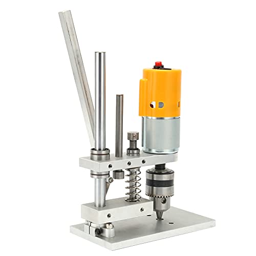 Mini Bench Drill Electric Drill Press Stand Benchtop Drill Press Tabletop Drilling Machine Compact Portable Workbench Kit for DIY Metal Drilling Woodworking Tool(JTO (0.3-4mm))