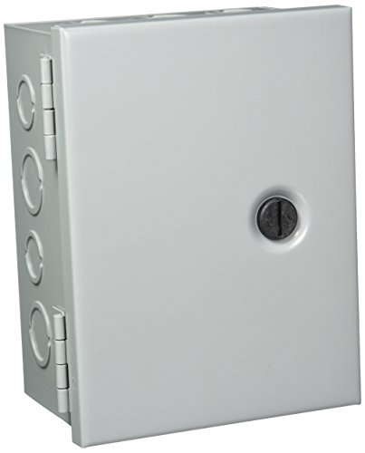 Hoffman Ahe8X6X4 Pull Box, Hinged Cover, Steel, 8" X 6" X 4", Gray #TOP29