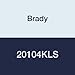 Brady 20104KLS Polyester "First AID KIT" Sign, Black/White (Pack of 10)