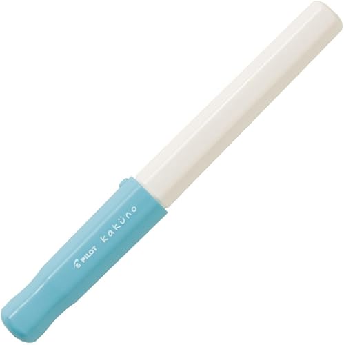 Miniatura 2 de Pilot Pluma estilográfica Kakuno de punta fina, cuerpo blanco suave con tapa azul (FKA-1SR-SLF)