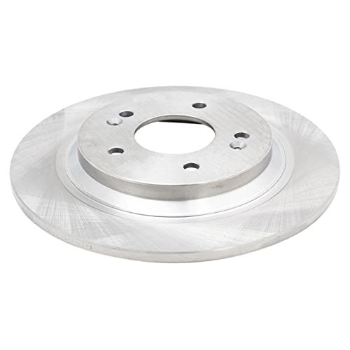 Image of TRQ Rear Brake Pad and Rotor Set Ceramic Solid Rotors
