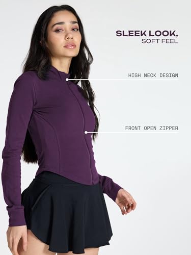 Image of CAVA Cotton Recovery Jacket for Women | High Neck, Contouring Fit & Curved Tail Hem | Soft Stretch Cotton