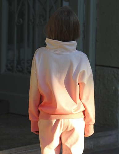 Image of Arshiner Girls Half Zip Sweatshirt Fleece Quarter Zip Pullover Sweatshirts | Fall Fashion Clothes for Teen Girls with Thumb Hole for 5-16 Years