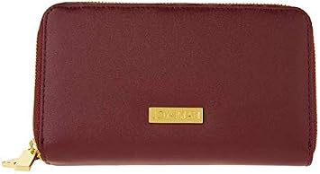 Amazon.com: JOY \u0026 IMAN Cartera de piel con tecnología de bloqueo RFID -  Cabernet : Ropa, Zapatos y Joyería