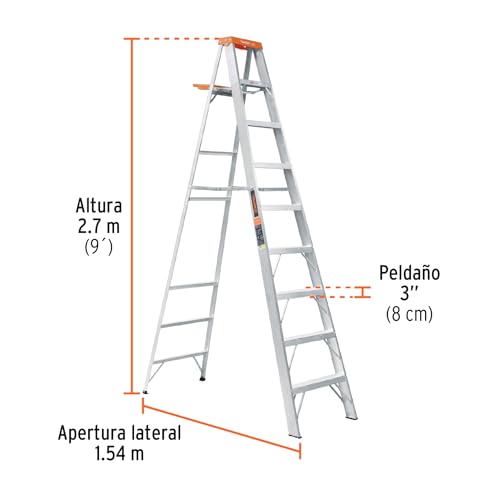 El mejor review de Escalera tijera 9 peldaños listamos los 10 mejores. 9 Imagen adicional