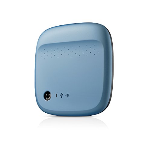 Seagate Wireless Mobile Portable Hard Drive Storage 500GB (Blue)