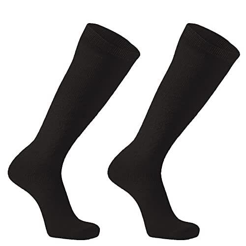 Image of DOOVID Casual Knee High Socks for Women Tube Socks Elasticity Athletic Socks Thin Stripe Knee High Stockings