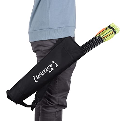 Jeelad Archery Back Arrow Quiver Holder Adjustable Quivers Hip Arrows Bag For Arrows Bow Hunting Target Practicing And Shooting #TOP6